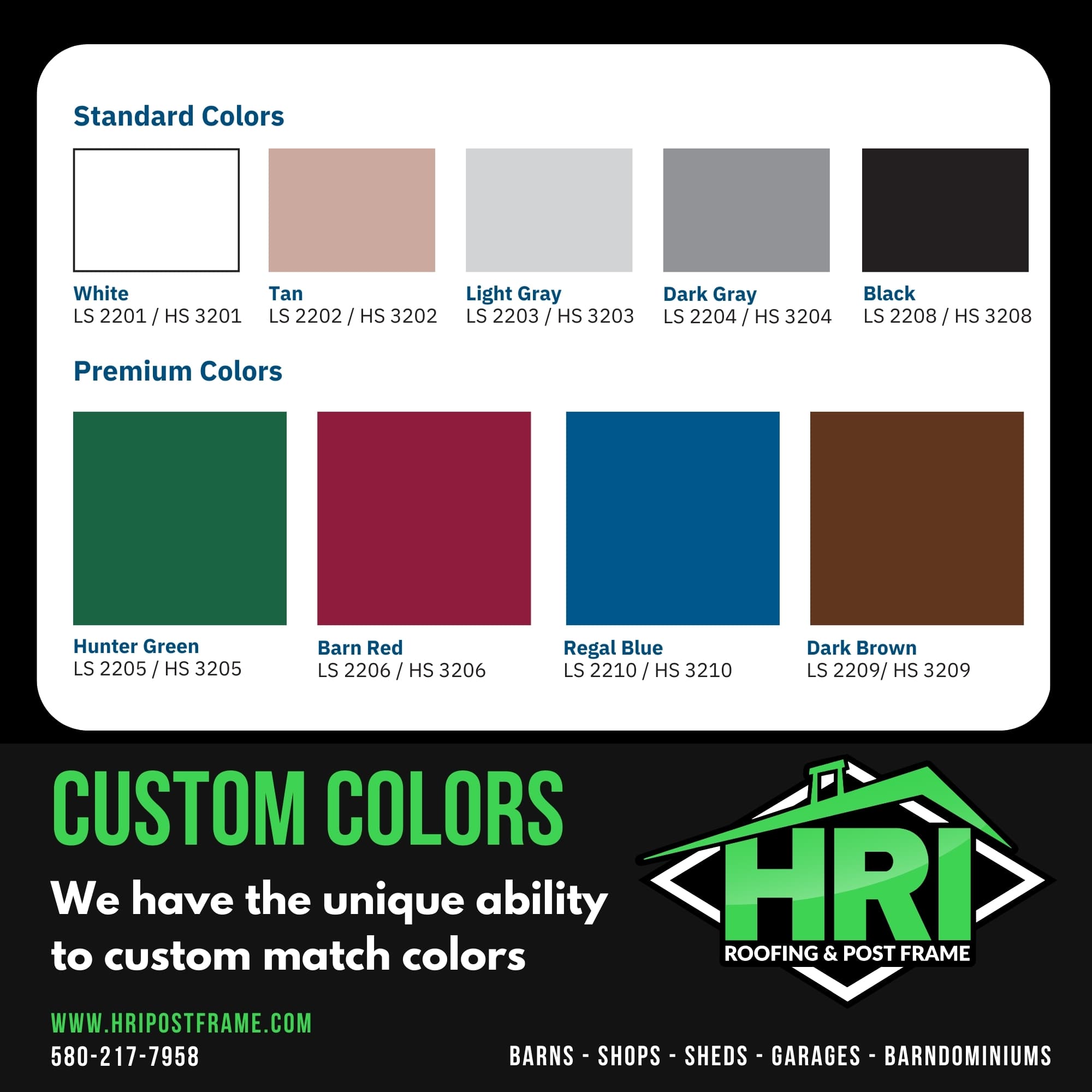 Custom Color Matching with HRI: Tailored Solutions for Your Roof