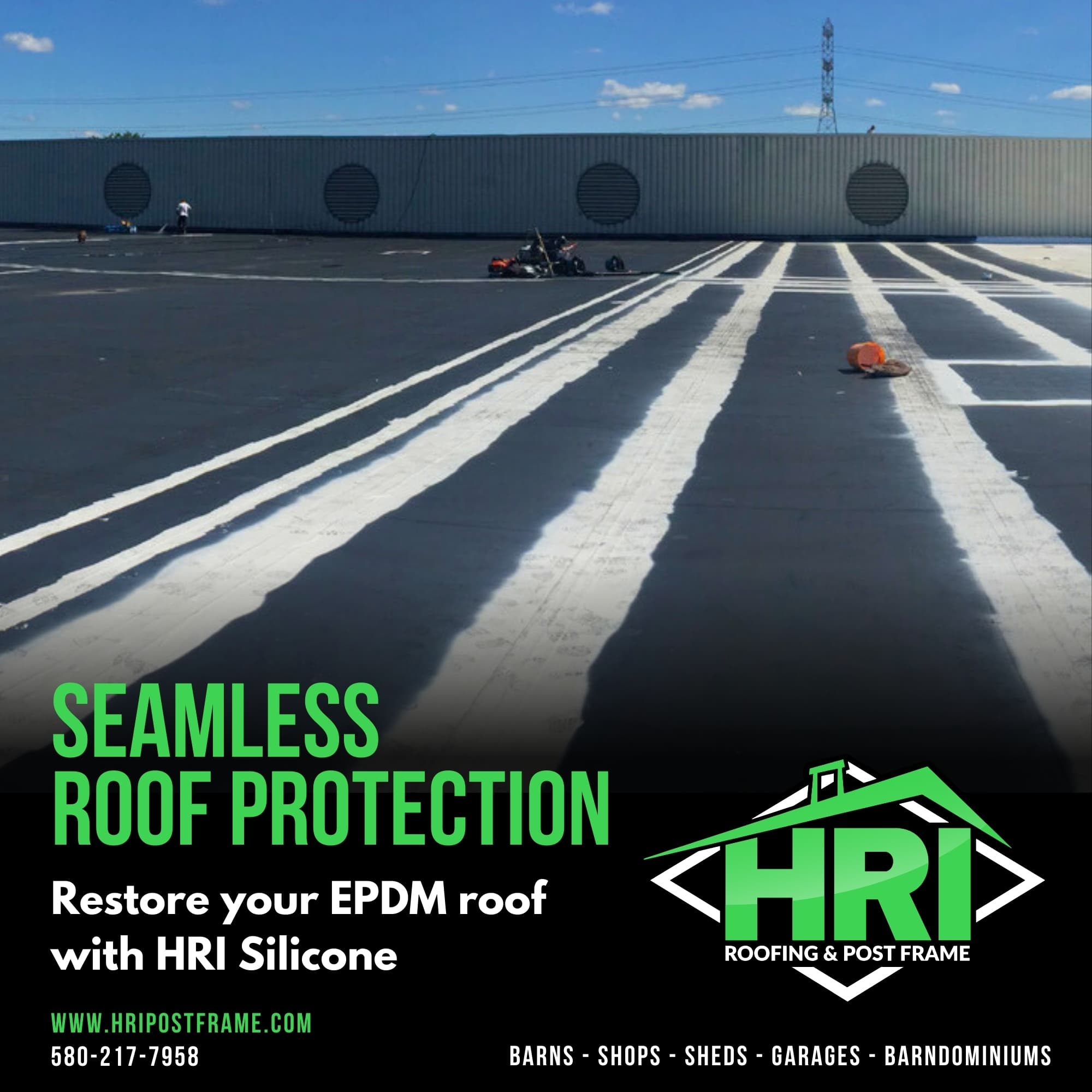 Extend Your EPDM Roof’s Life with HRI’s Seamless Silicone Restoration