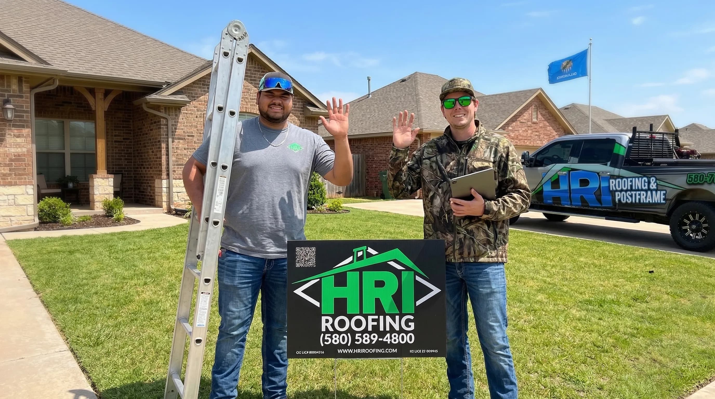 HRI certified roofing team Oklahoma