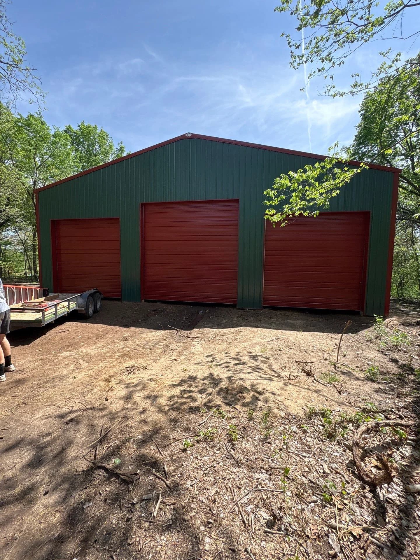 50x60 Multi-Bay Shop with Attached Porch - shop in Ponca City, OK