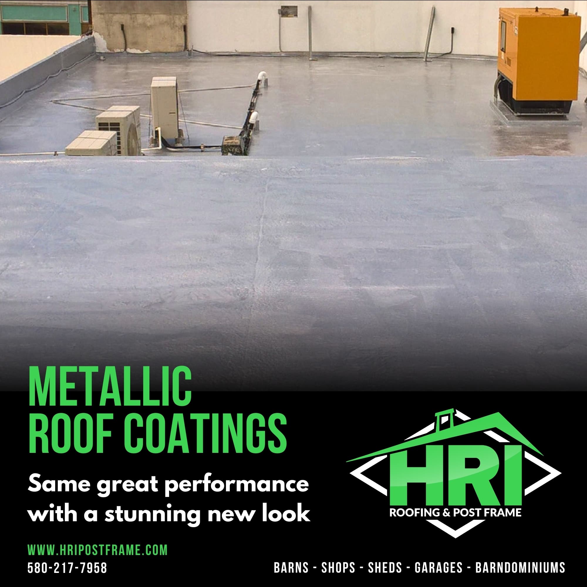 Introducing HRI’s Premium Metallic Silicone Roof Coatings!